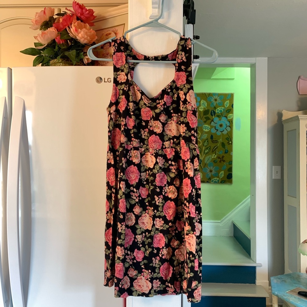 Forever 21 rose floral dress